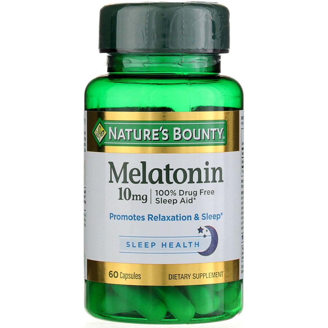 Product image of Nature's Bounty Melatonin Capsules 60 ct Pack of 4